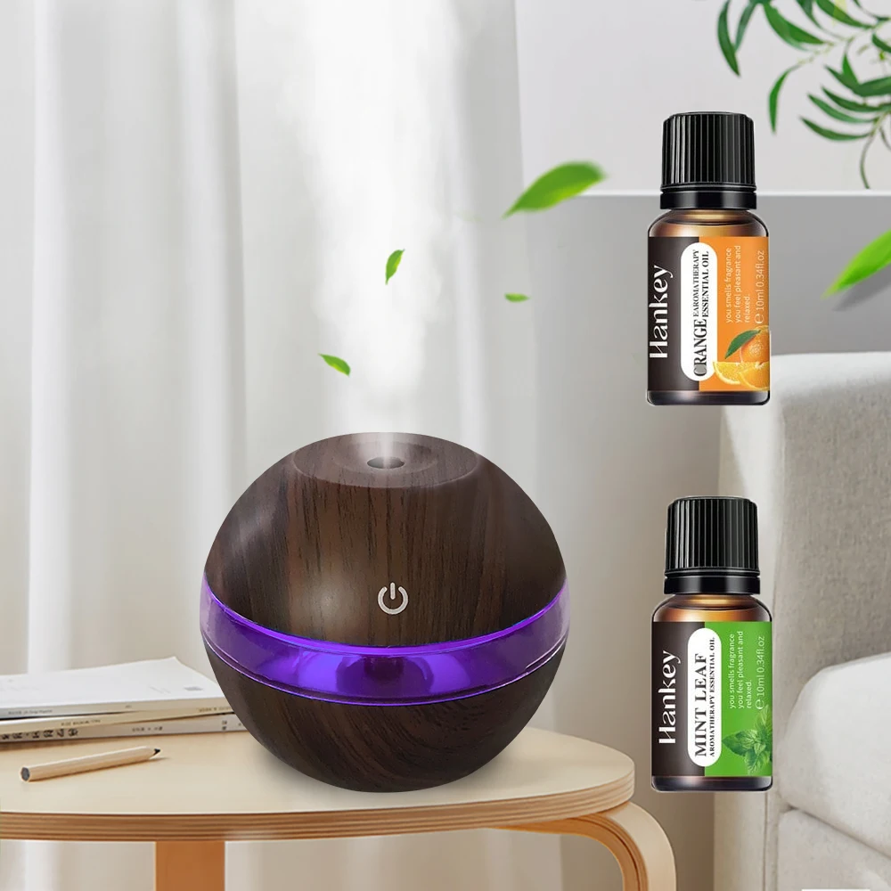 Winter Wellness Essential  Heated Wood Humidifier & Aromatherapy Diffuser with Auto-Off (300ml)