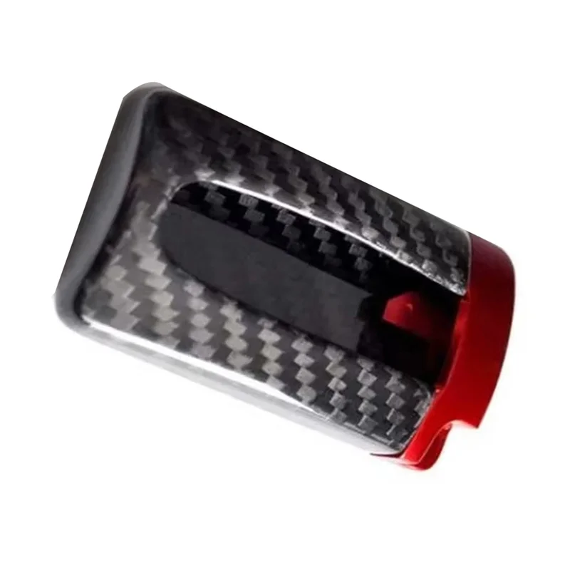 

Protective Cover Case For Nissan GTR For Infiniti U-Shaped Real Carbon Fiber Key Fob Car Key Case Shell Bag Red