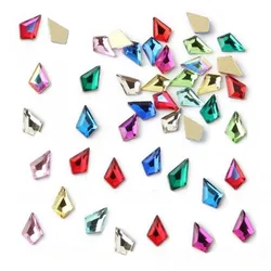 wholesale 4*6mm arrow INS style Flat Back Nail Rhinestone Special Shaped Crystal Nail Art Stones 3D Personalized Decoration