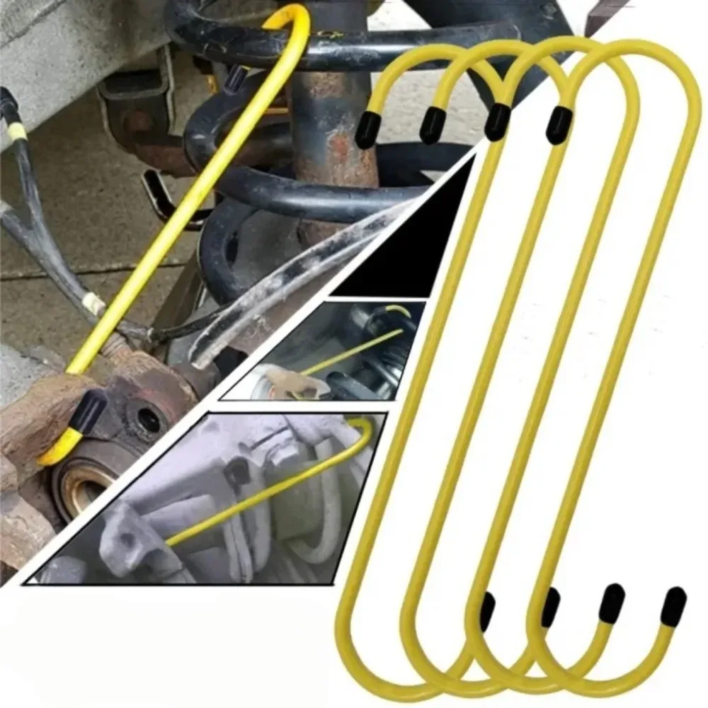 Car Brake Caliper Hook Auto Brake Calipers Hooks with S Shape Rubber Tips Universal Tools for Brake Bearing Axle Suspension Work