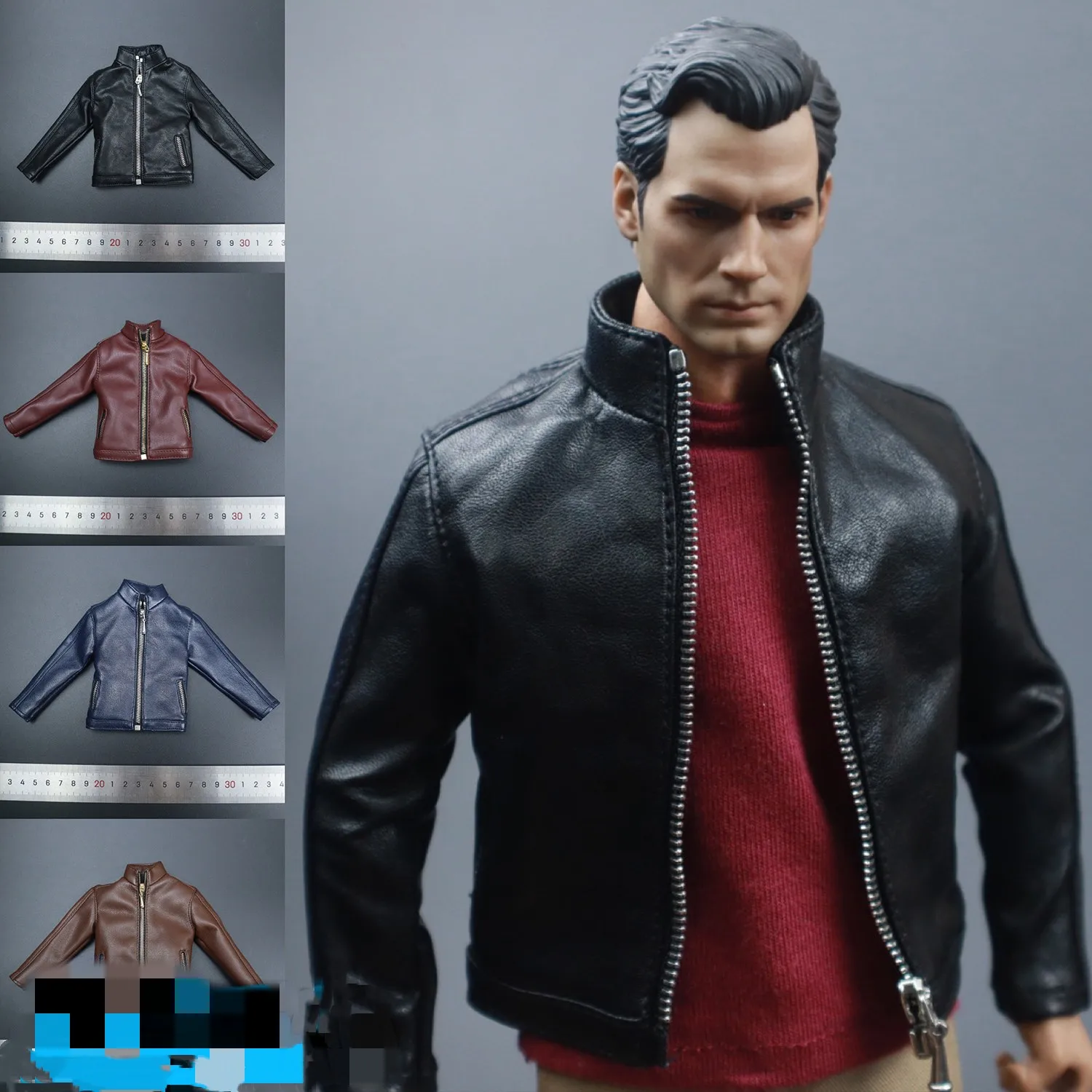 

1/6 Model Clothes PU Leather Casual Jacket Trend Pu Coat For 12 Inch Action Figure DOll Soldier Model Toys
