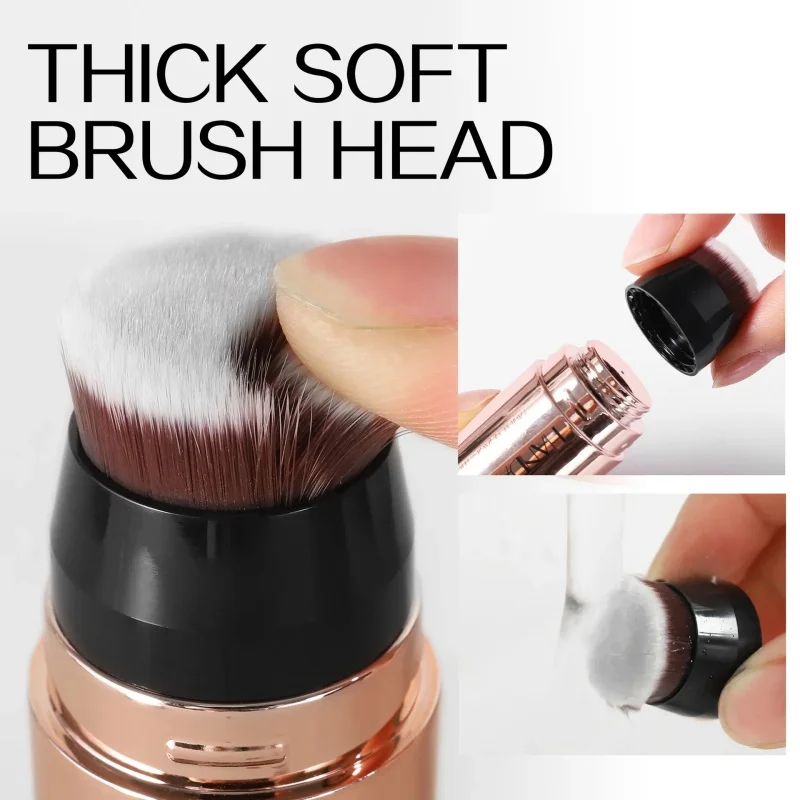 Dupla cabeça rosto bronzer contorno vara creme maquiagem luz sombra escura corretivo duradouro facial iluminar contorno com escova