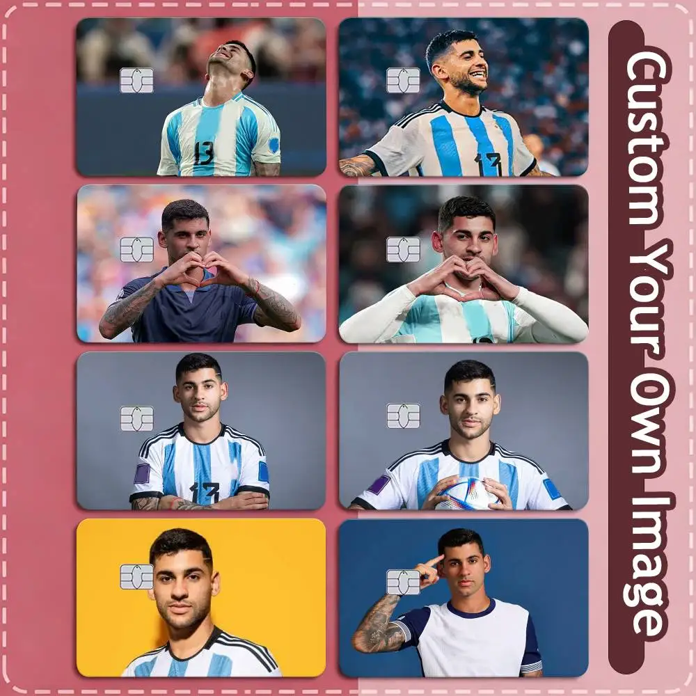 C-Cristian Romero Credit Card HD Stickers Game Card Decal Small Chip Waterproof Sticker Gift