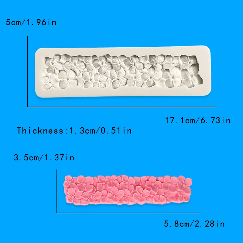 Cake border Lace decoration shims Lace rose strip silicone mold strip rimming fondant cake decoration mold