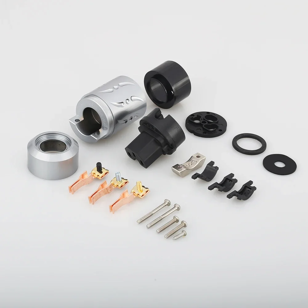 Viborg X 1 пара из чистого меди, алюминиевый сплав, 20 мм, версия ЕС schuko, разъем кабеля питания, удлинитель, вилка питания