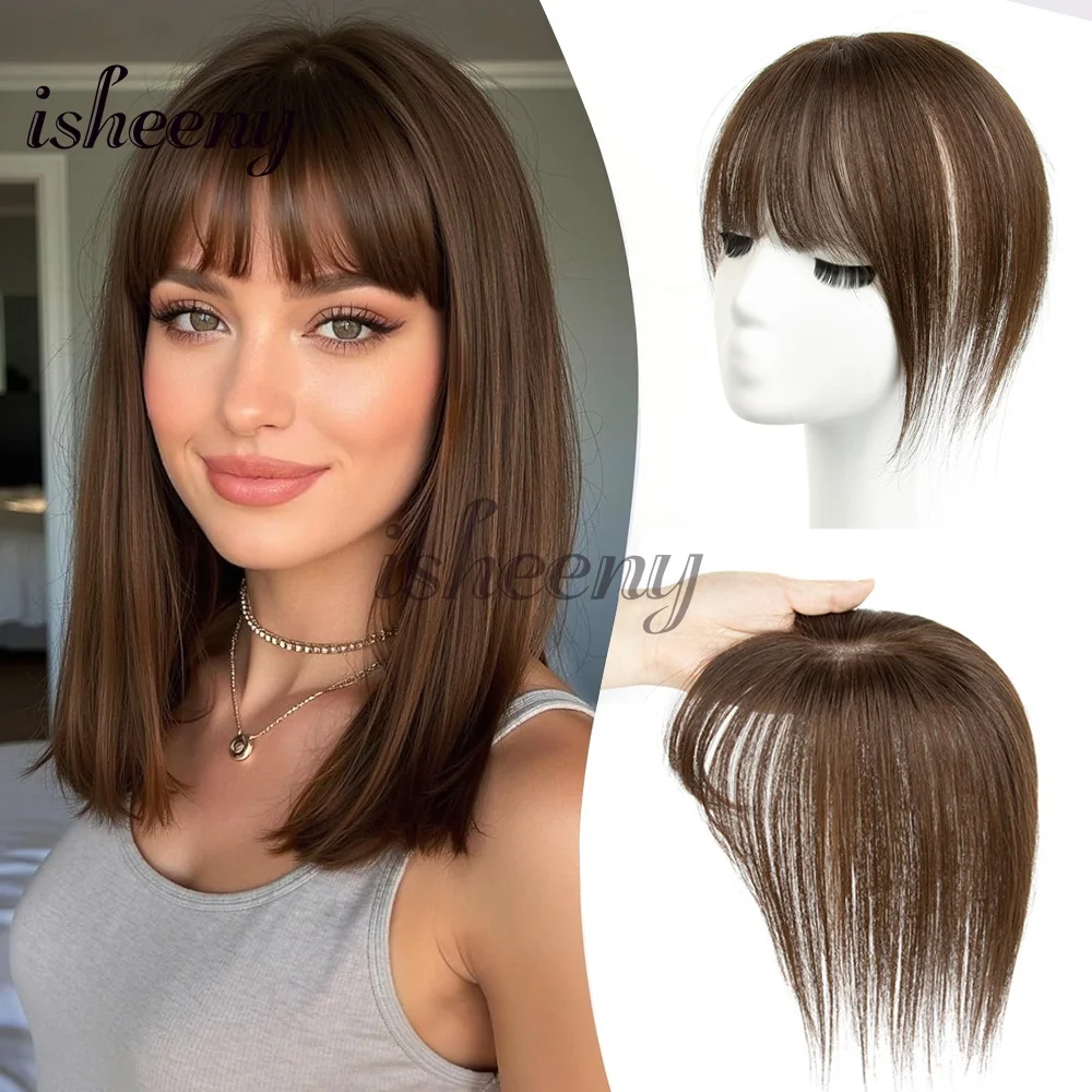 

Накладки для волос 5x9 см для женщин с редкими волосами, короткие прямые накладные пряди, женские накладки для волос с челкой, 20 г/упаковка