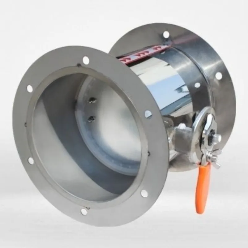 Stainless Steel 201 Damper Air Valve Manual check valve for 3/4/5/6/8inch Pipe with Flange