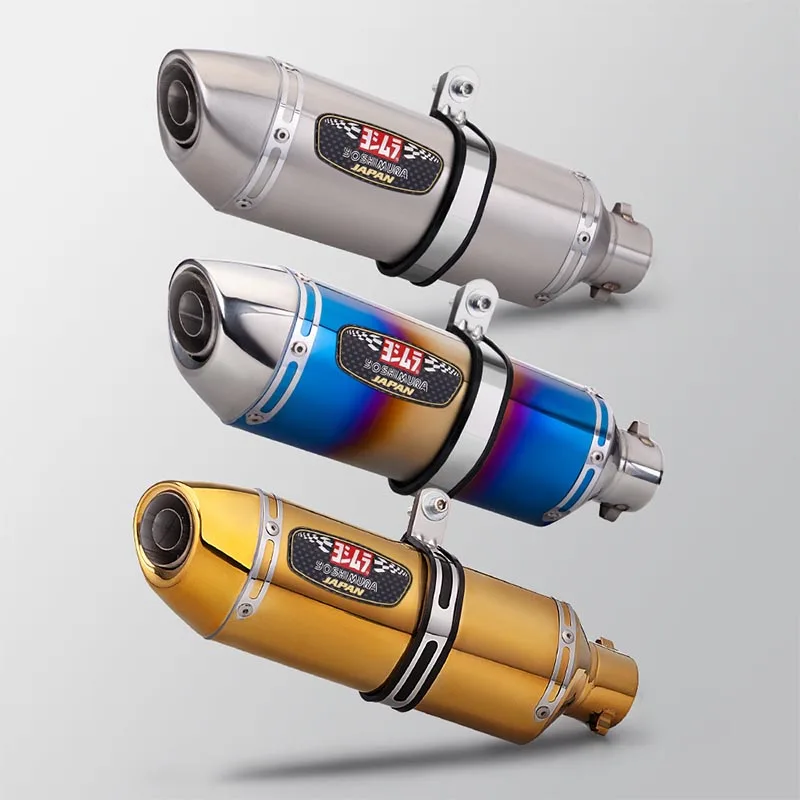 Silenciador de Escape Universal para motocicleta Yoshimura R27, 51MM, con DB Killer, 450SR, 800NK, NINJA400, CBR400 Race 550