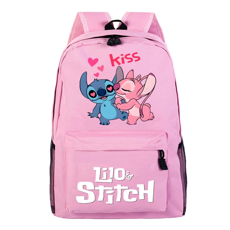 

Cute Disney Lilo & Stitch Graphic School Backpack Student Bag Children Girls Boys Teeneger Schoolbags Large Capacity Bags