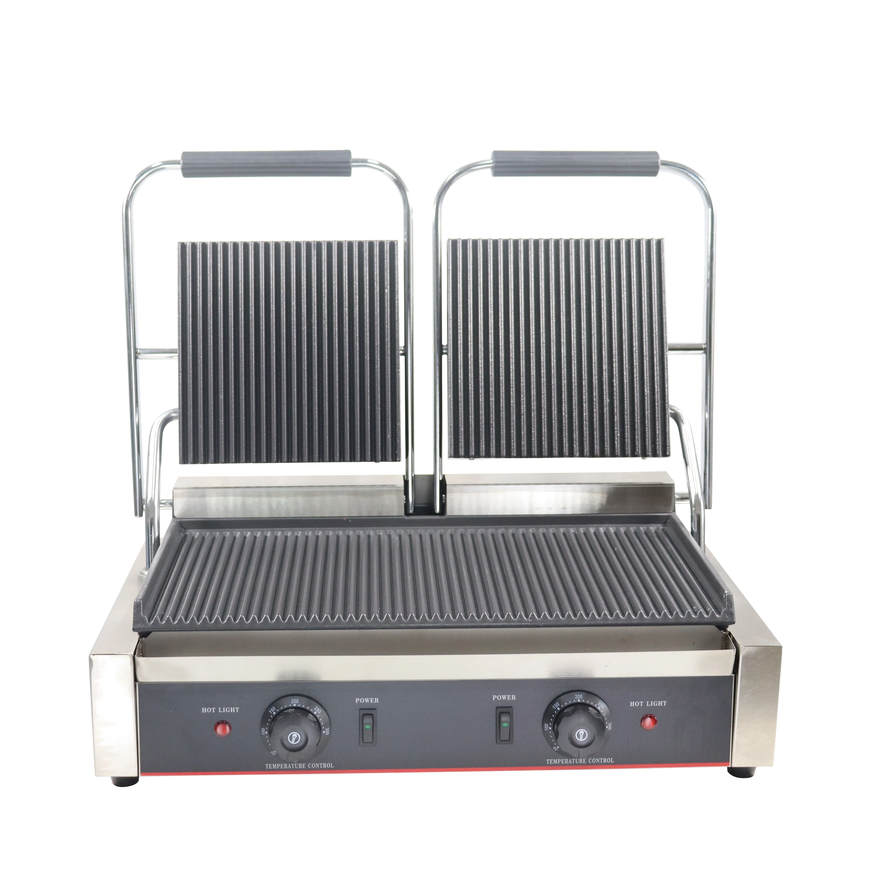 Popular Hot Sell Electric Double Head Electric Contact Grill Sandwich Panini Press Grill Contact Grill Machine