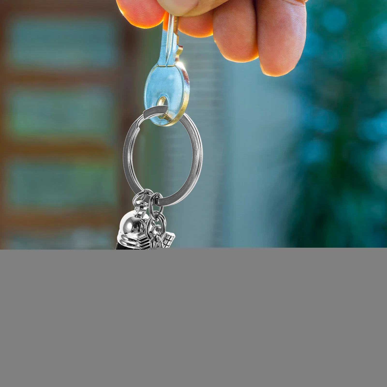 

Tassel Keychain Hairdresser Barber Ring Pendant Decoration for Backpack Car Dryer Stylist Bag Hanging Ornament Charm Everyday