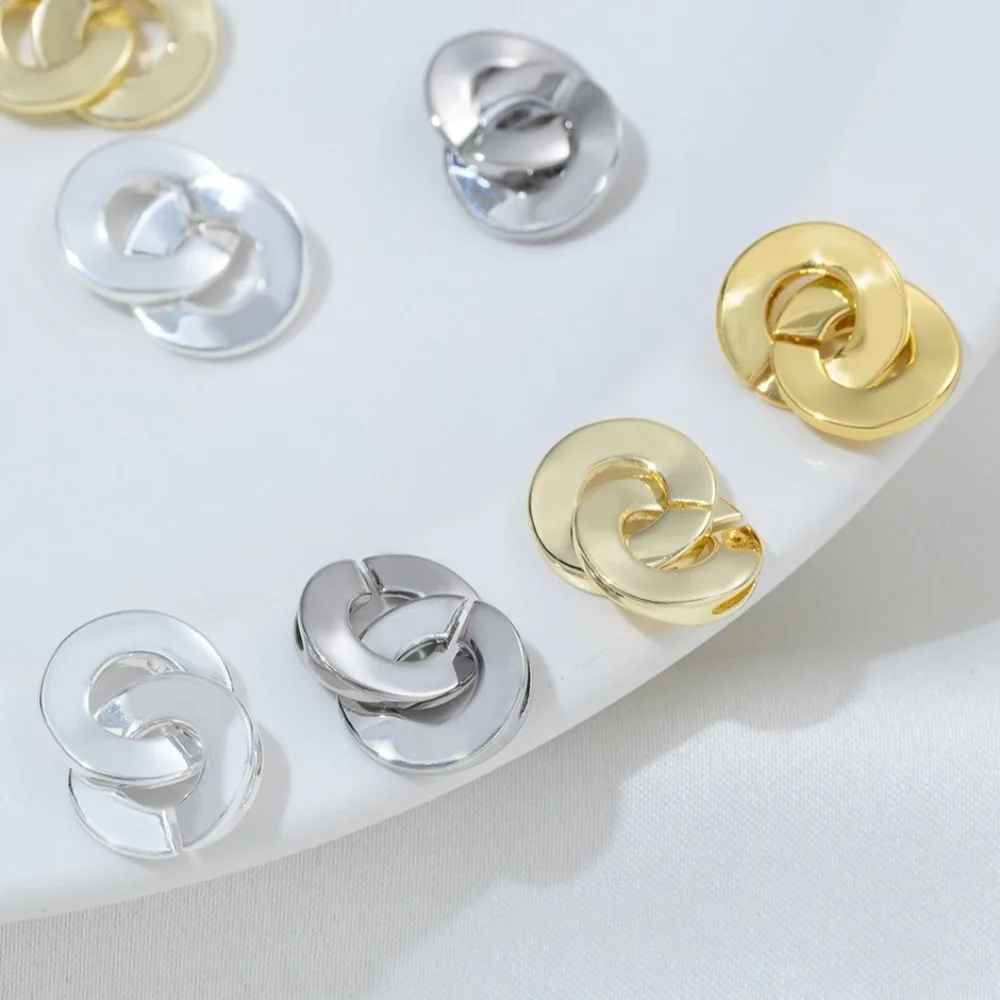 

1 шт. медные застежки 18-каратного золота, круглые однорядные пряжки ручной работы, сделай сам, жемчужный браслет, ожерелье, пряжка, аксессуары