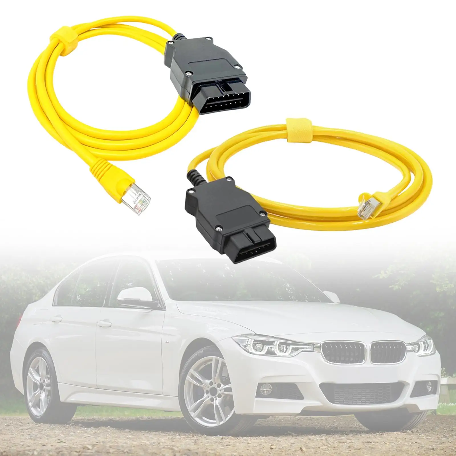 

ENET OBD2 Cable Yellow High Performance Sturdy 16 Pin Plug Adapter for BMW F Series Z Series Suvs Professional Diagnostic Device
