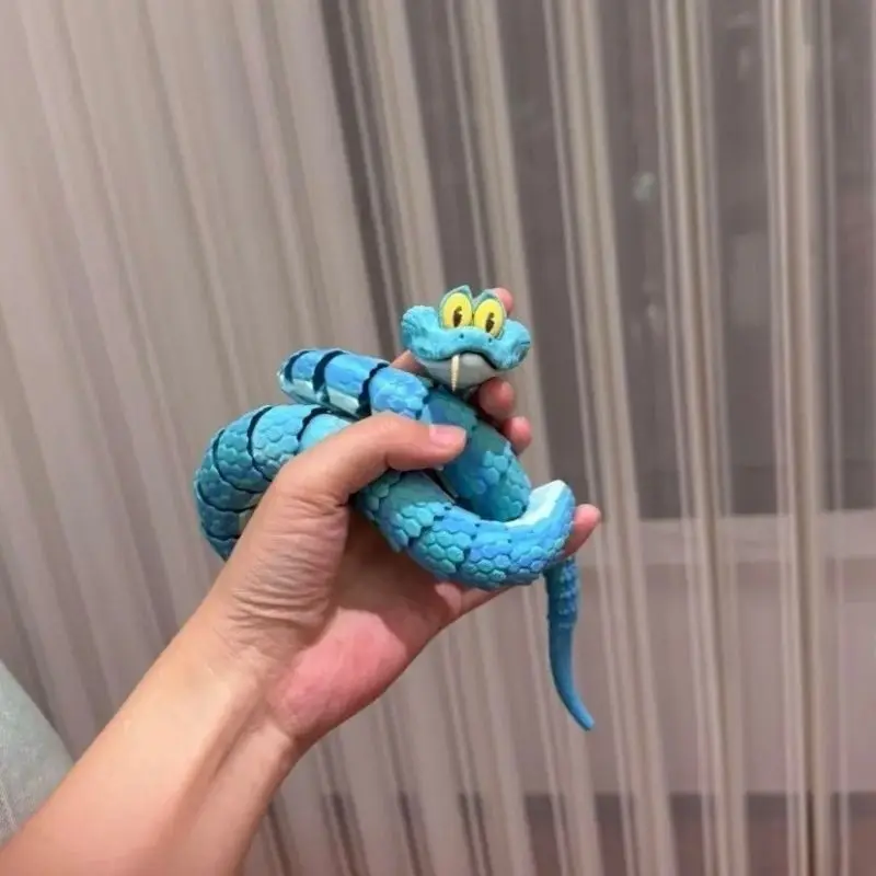 

60cm Crazy Animals 3D Printed Snake Action Figure Flexible Joint Movable Simulation Gary Snake Model Toy Kids Christmas Gift