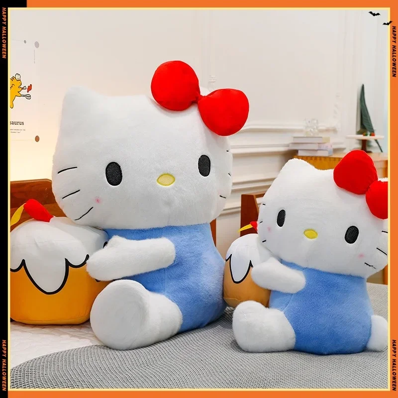 50CM Miniso New Cream Cake Series Cartoon Hello Kitty Plush Toys KT Cat Doll Pillow Home Decoration Give Girls Birthday Gifts