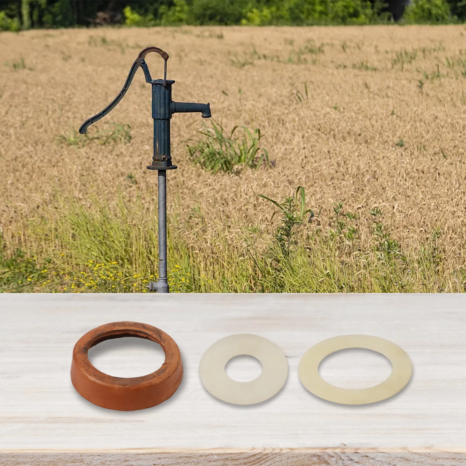 Complete Gasket Set for Model 75 Hand Pump Garden Pump Replacement Parts with Effective Well Pump Sealing Components