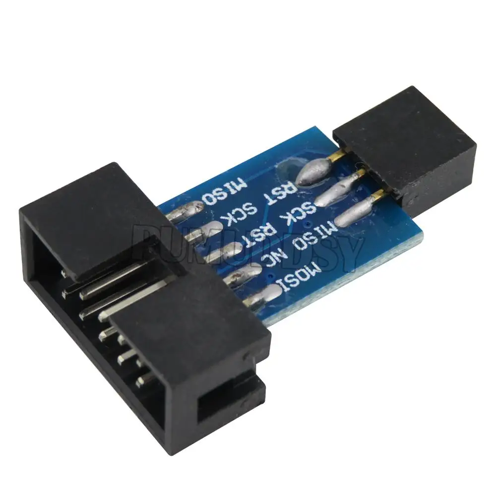 10PCS 10Pin To 6PiN Convert To Standard 10 Pin To 6 Pin Adapter Board For ATMEL STK500 AVRISP USBASP ISP Interface Converter AVR