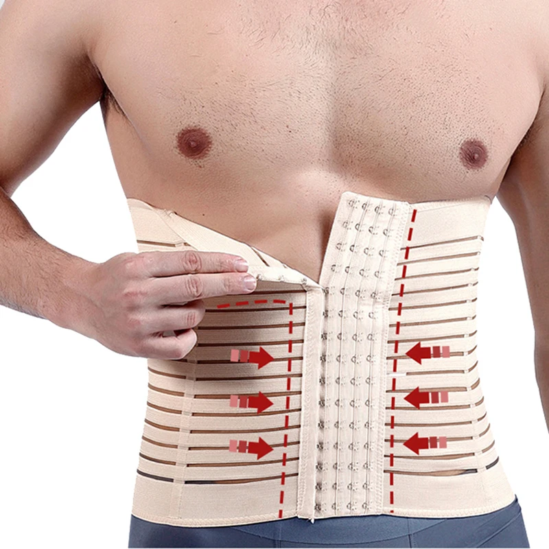 

Men Modeling Strap Slimming Belt Waist Trainer Tummy Control Body Shaper Adjustable Cincher Abdomen Belly Compression Shapewear