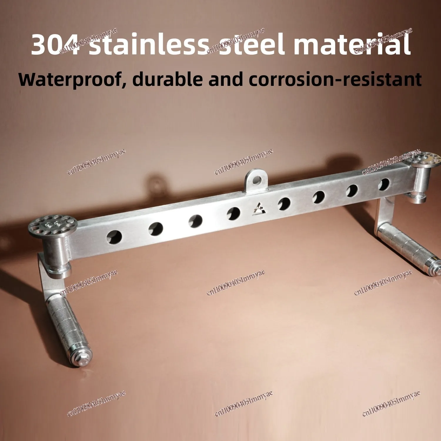 Multifunctional Squat Barbell Bar, Stainless Steel Rotating Deadlift Press Bench Press Bar, Home Gym Fitness Equipment