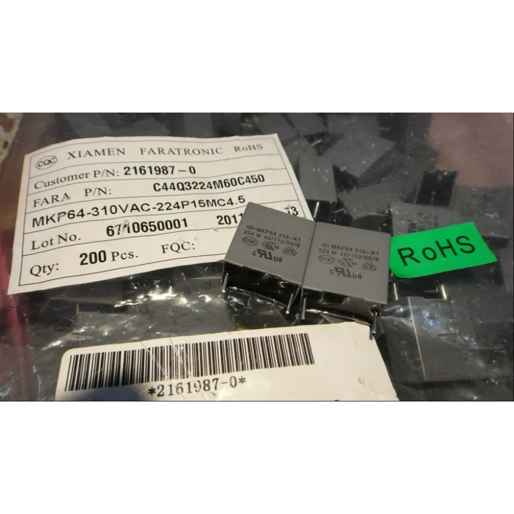

20PCS MKP64 0.22uf/310vAC 220nf u22 224 new 15mm film capacitor