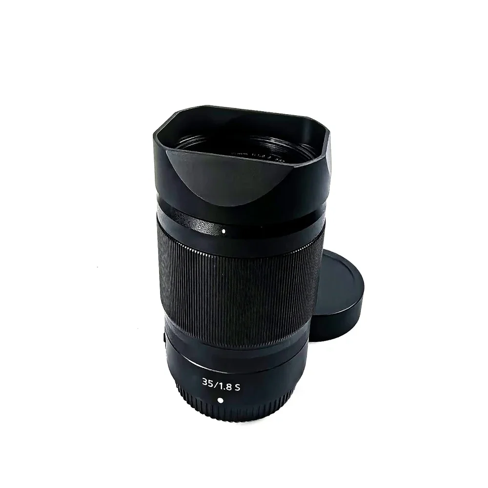 Design for Nikon NIKKOR Z35mm F1.8S Aluminium Bayonet Square Lens Hood Comes With Metal Cap