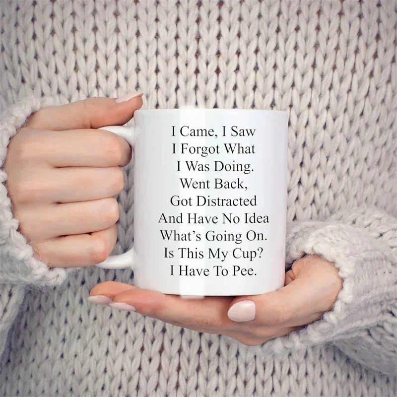 Funny Mug for Older People,Senior Citizens Mugs For Senior Women And Men Gifts Novelty Coffee Ceramic Tea Cups White 11 oz