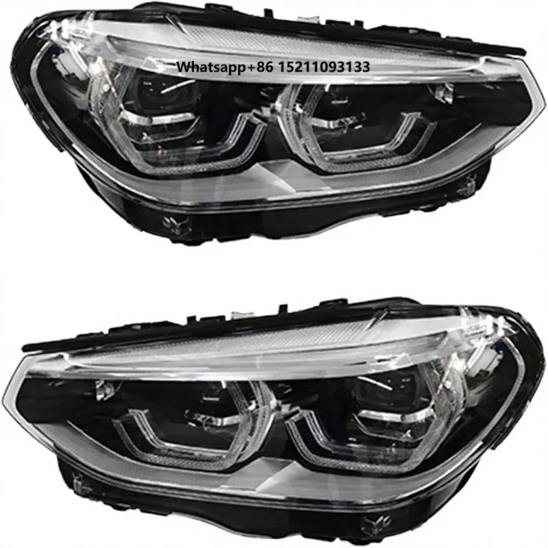 For X3 G08 G01 12V Headlamps 2018-2020 Xe Car Front Led Assembly Daytime Running Light Plug Play Universal Fit(US Version)