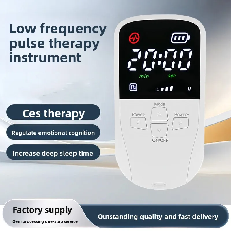 Portable Pulse Microcurrent CES Stimulation Sleep Instrument Clip Ear Assist Sleep Decompression Deep Deep Sleep