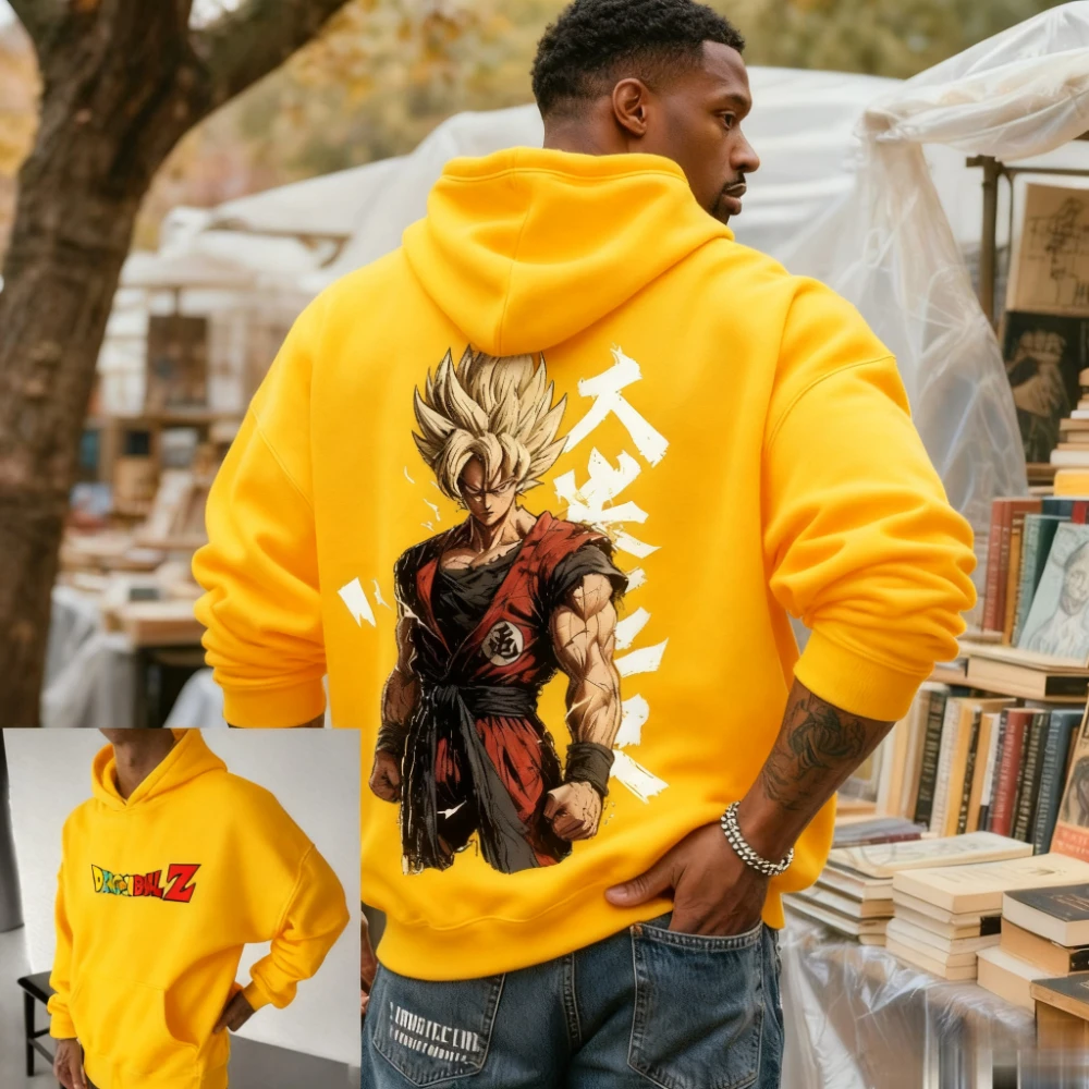 

Oversized Vintage Dragon Ball Z Hoodie Men Women Streetwear Loose Casual Pullover Sweatshirt New Spring Autumn Trendy Y2k Tops