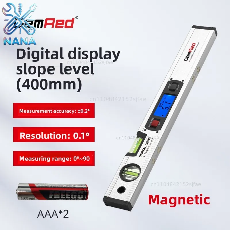 regle-de-niveau-a-affichage-numerique-inclinometre-de-haute-precision-niveau-magnetique-en-alliage-d'aluminium-pour-usage-domestique