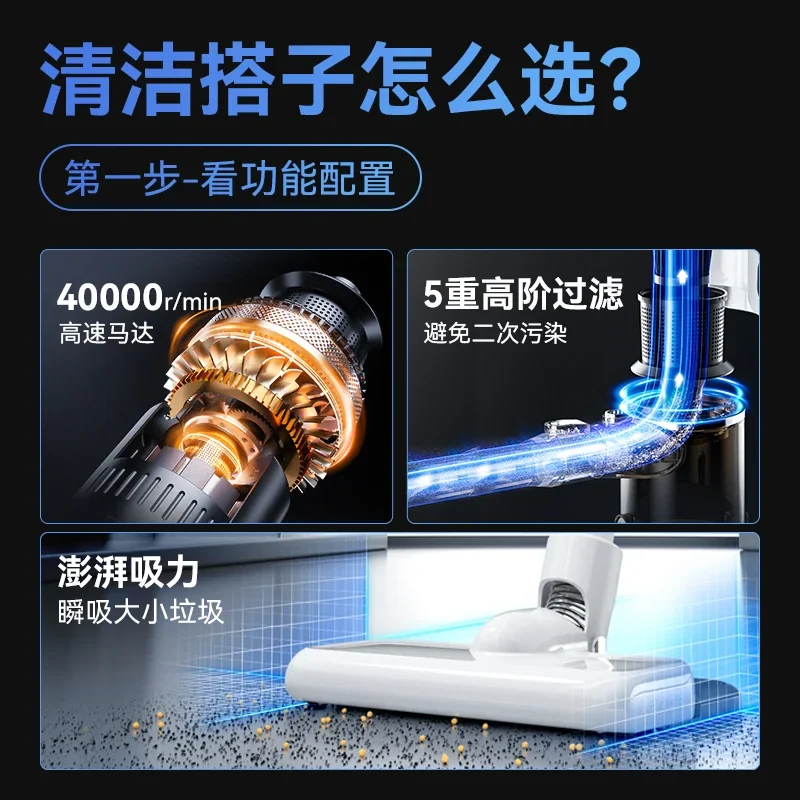 USB Wireless Handheld Vacuum Cleaner with Strong Suction Power, Household Portable and Compact Vacuum Cleaners AP