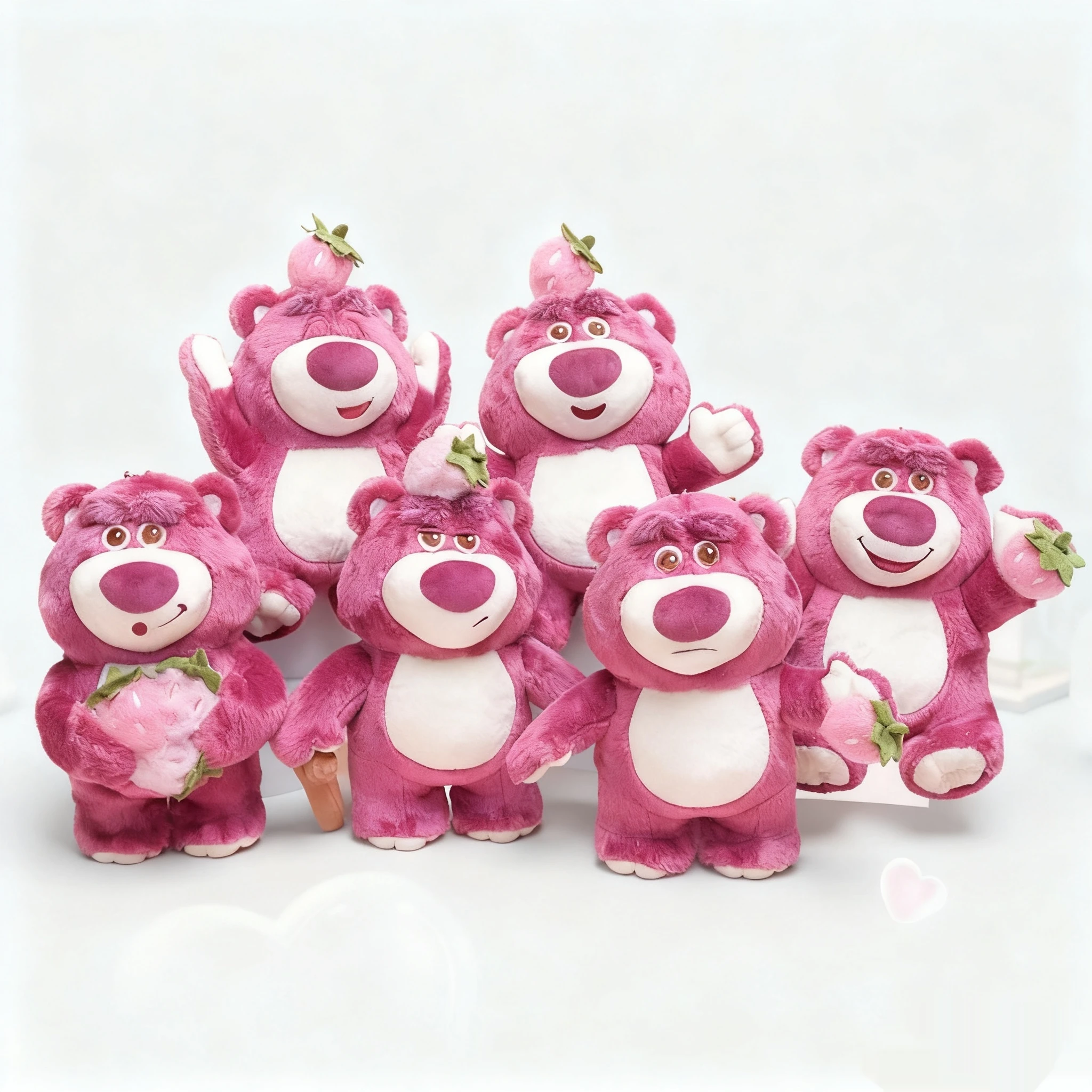 

15 см аниме мультфильм Лотсо клубничный медведь милая плюшевая игрушка брелок сумка Шарм изысканное украшение модная игрушка вентилятор подарок-сюрприз