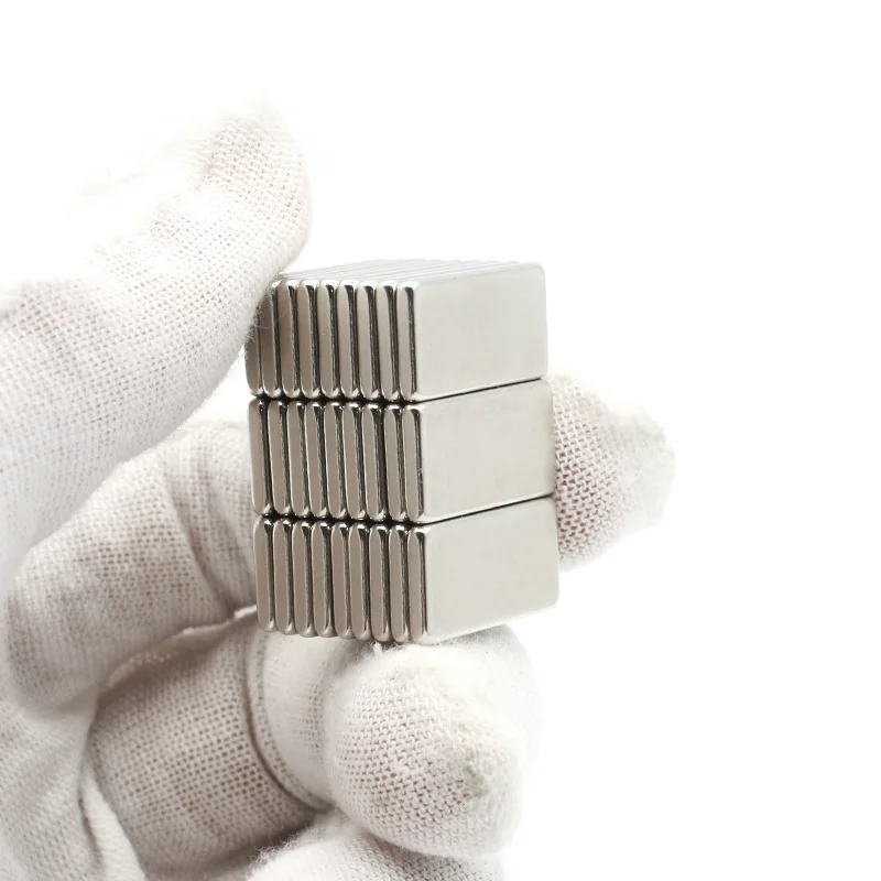 N52 Super Strong Square Magnet Rare Earth Neodymium Magnetic Permanent NdFeB Powerful Block Magnet 20x10x2mm 20x10x3mm 20x10x5mm