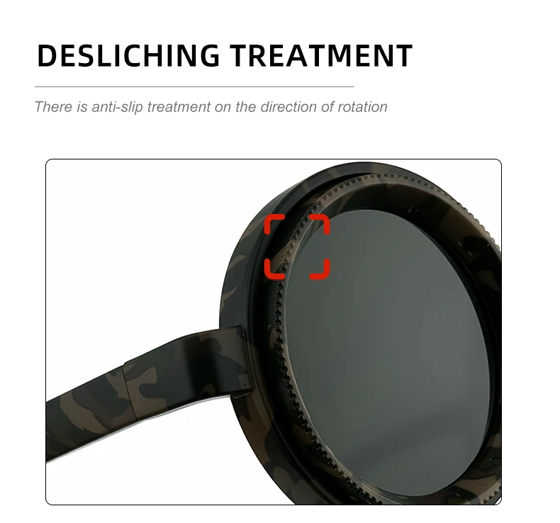 ND9 Verstellbare Dimmbare Polarisierte Runde Sonnenbrille für Herren 2026 Luxusmarke Punk Anglerbrille Outdoor-Eyewear UV400 Schutz – Detail 7