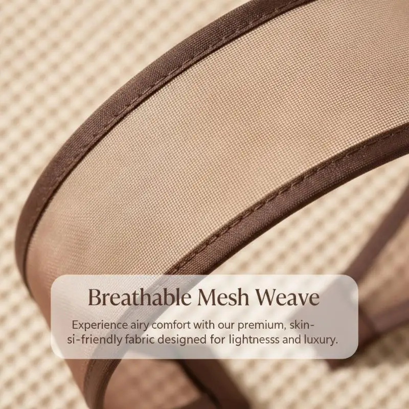 Atmungsaktive Mesh-Stirnbänder mit weichem, rutschfestem Design, perfekt für den täglichen Gebrauch, Make-up, Hautpflege, Yoga und Workout. – Detail 5