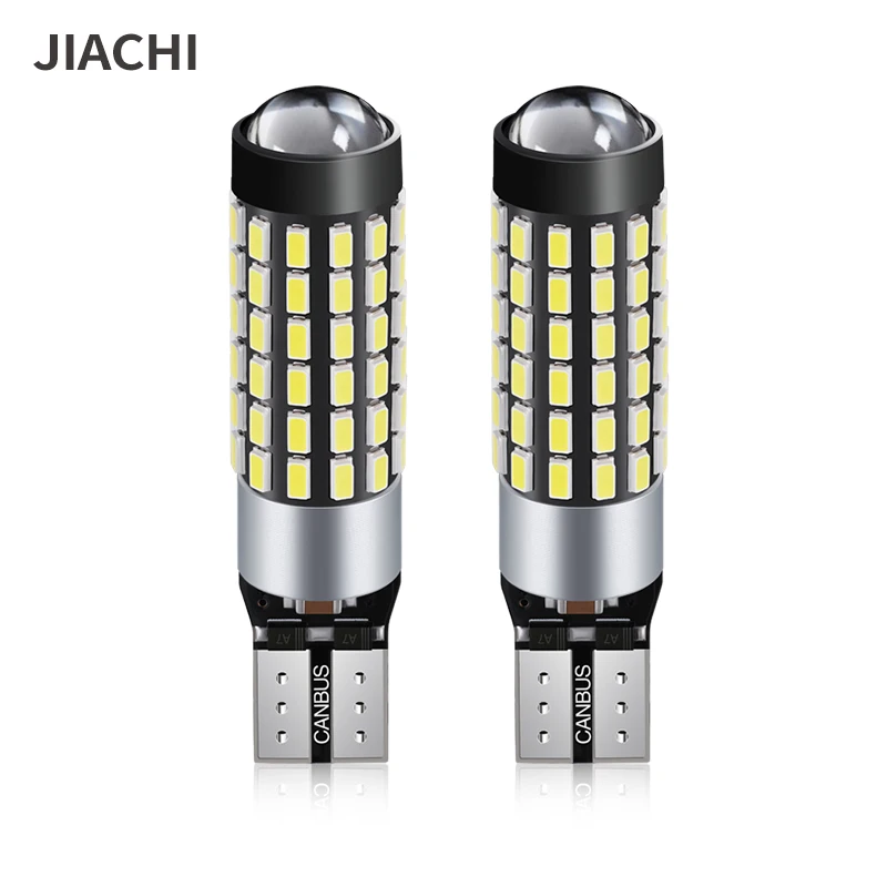 

JIACHI Wholesale 100PCS Led T10 Canbus Car Auto Bulbs Light Lamp High Bright W5W 168 192 147 For Wedge Parking 12-24v 3014 78smd