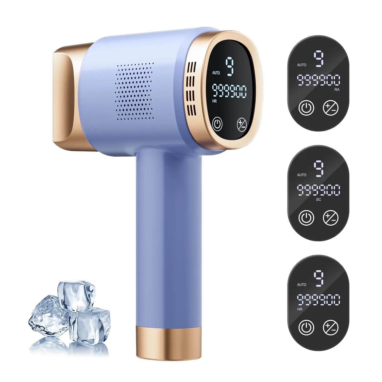 

IPL Laser Hair Removal Device for Home Use, Sapphire Cooling, Painless, Long-Lasting Results for Face & Legs