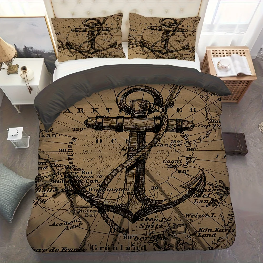 ensemble-de-housse-de-couette-a-motif-d'ancre-de-navigation-carte-du-monde-retro-decoration-de-literie-confortable-et-respirante-adapte-2-3-pieces
