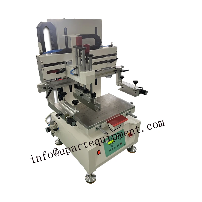 Small Automatic Flat Screen Printers for Plastic Tabletop Flat Bed Screen Printing Machine For Sale