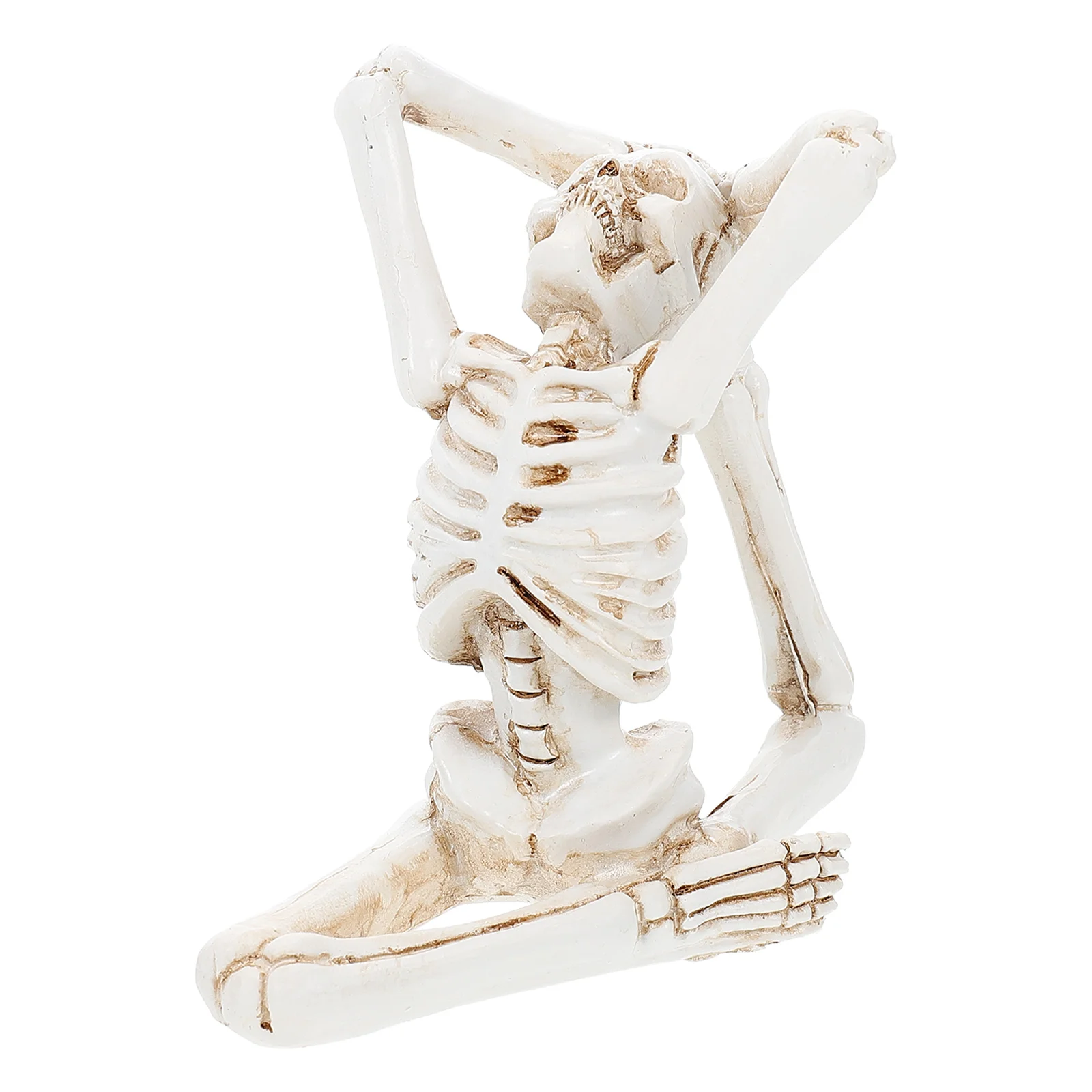 

Resin Halloween Statue Yoga Decoration Meditation Desktop Decor for Halloween Party Haunted House