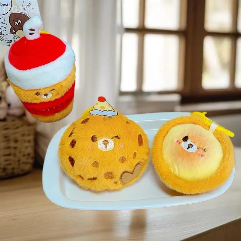 

【Ja】Плюшевый брелок-медвежонок из серии «Десерт», мягкая игрушка-подвеска для сумки и украшение для рюкзака, подарок для детей