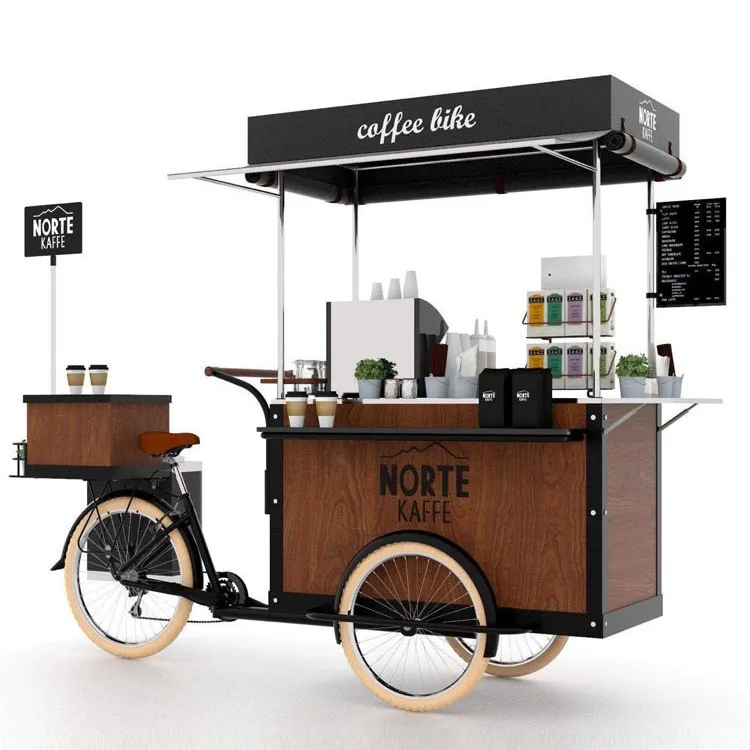 DSA outdoor reverse tricycle upside down donkey night market movable food truck barbecue snacks milk tea coffee truck