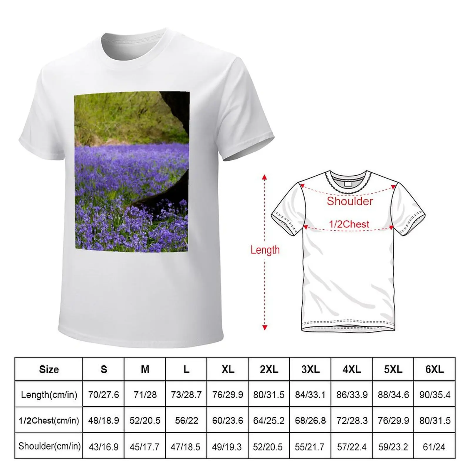 Bluebells T-shirt vintage clothes blacks mens champion t shirts