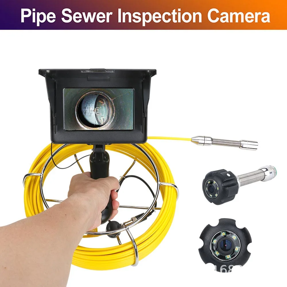 يده الأنابيب الصناعية المنظار 5 بوصة 22 مللي متر كاميرا عالية الوضوح كاشف المجاري 20M30M40M50M #2