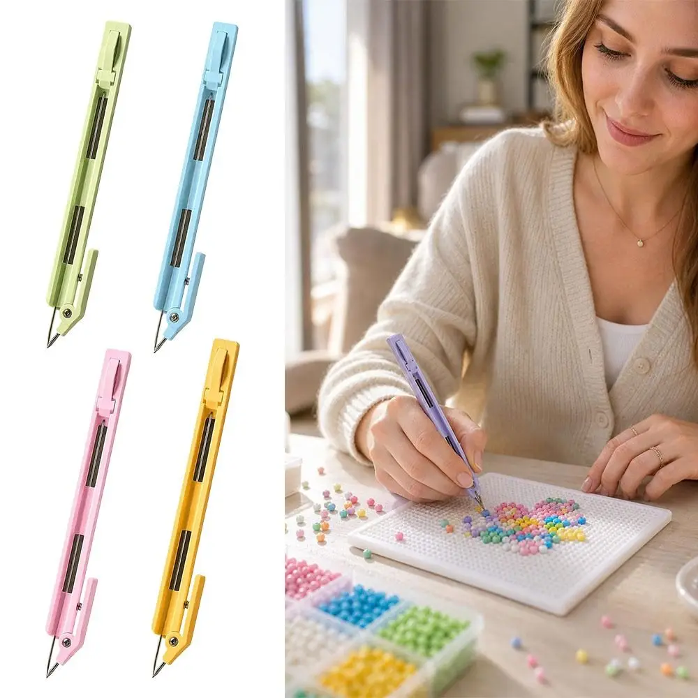 Handheld Bead Placement Pen Smooth Gliding Anti-Jam Perler Bead Pen DIY Crafting For 2.6mm Beads Puzzle Bead Tool