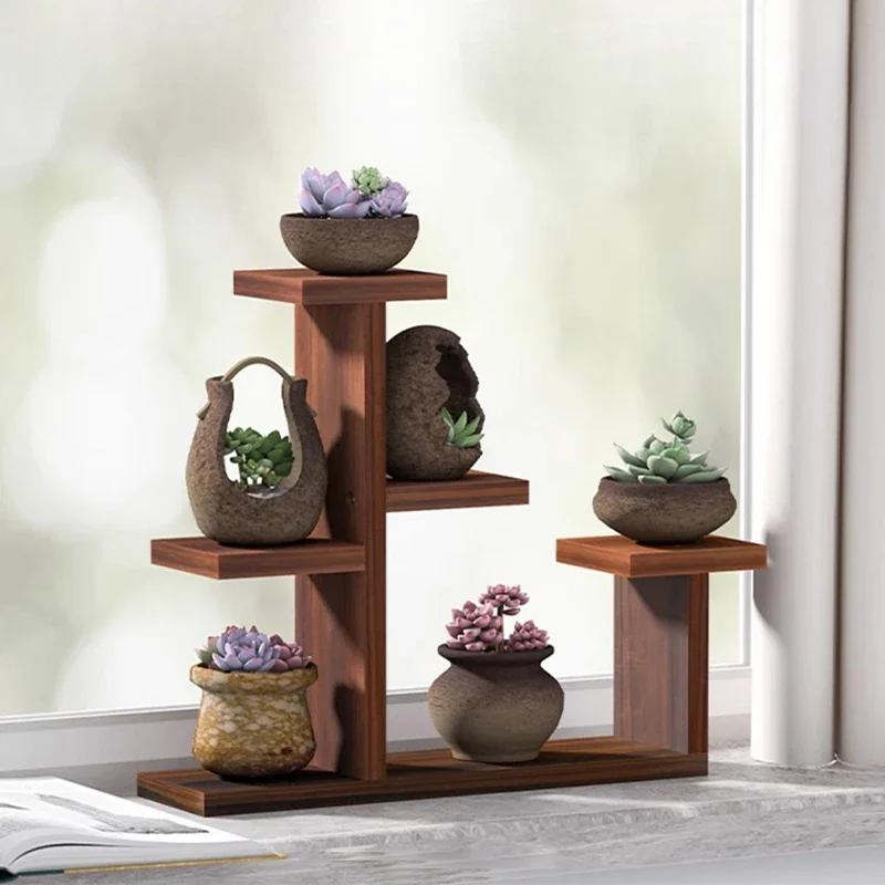 

Minor Solid Wood Plant Shelves Flower Shelf Modern Simple Decoration Plant Shelve Originality Multilayer Furniture Supporto FYPS