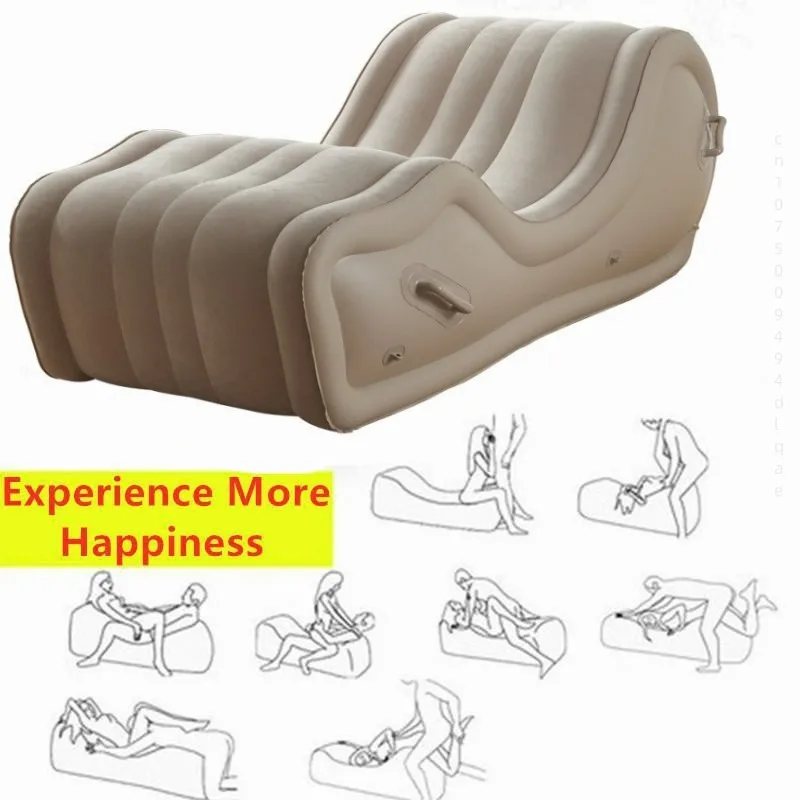 Modern Inflatable Big Sofa Beds Portable Folding Lounge Chair With Arm For Travel Camping Beach Outdoor Garden Furniture