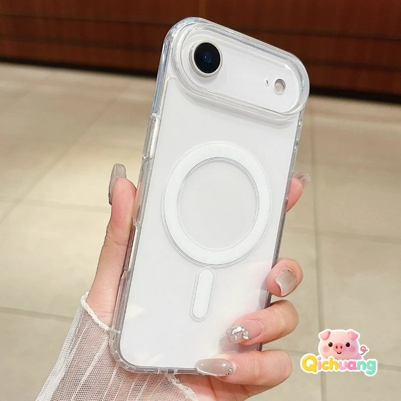 

Transparent Magnetic Phone Case For Vivo Y300 Y200 GT Pro Plus Y200i Y200T Y100T Y100i Y97 Y95 Y91C Y90 Y85 Y83 Y79 Y78M Cover