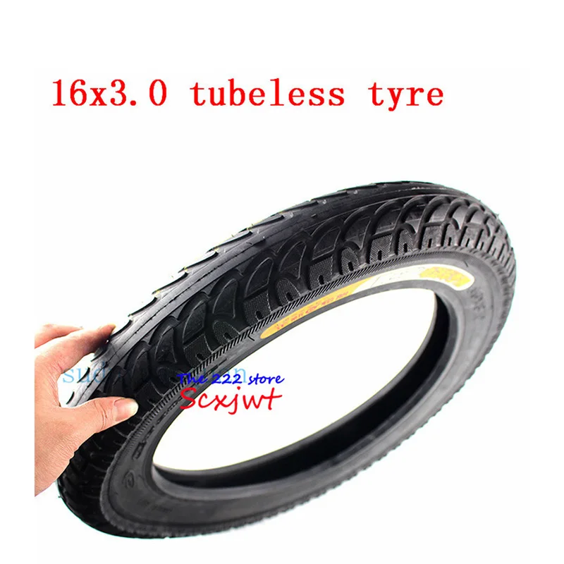 High quality 16x3.0 inch thickening tubeless tire electric car  16*3.0  Electric Vehicle and E-bike Vacuum tyre