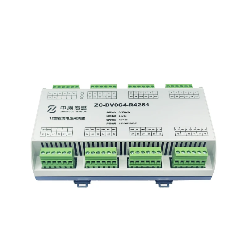 12-channel High-speed Fully Isolated DC Voltage and Current Power Collector Microampere-level High-precision Monitoring Module